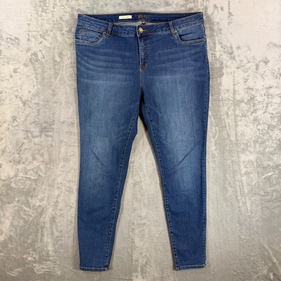 Kut from the Kloth Denim - KUT from the Kloth Toothpick Skinny Jeans Women's Size 18W Blue Denim Pants